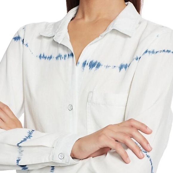 New*‎ Bella Dahl Tie Dye Stripe Shirt - Picture 5 of 8